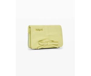 Desigual - Portafoglio piccolo verde lucido con fiocco One Size
