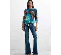 Desigual Pullover 'JERS_POMPOM_LACROIX 26WWJF02' blu Donna - Abbigliamento - Taglie comode - Pullover e cardigan - Pullover Desigual S