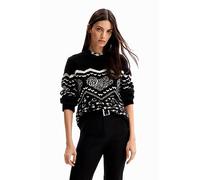 Desigual Pullover_Creta Felpa, Nero, L Donna