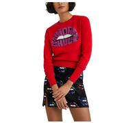 Desigual Pullover Donna Esopo Applique Labbra Rosse XL