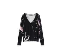 Desigual JERS_femnaif Sweatshirt Donna, Nero, L