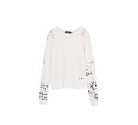 DESIGUAL MAGLIA DONNA BIANCO