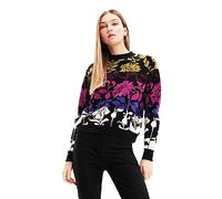 Desigual Pullover_tajo Felpa, Nero, XL Donna