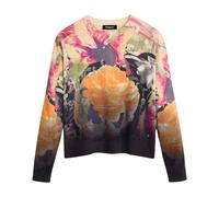 Desigual - Rose Degrade Lacroix - - Sweatshirts & Hoodies - Donna - Multicolore - XL