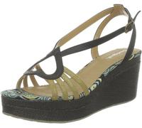 Desigual Sandals Sam 4 31SS227, Sandali con la Zeppa Donna, Turchese (Türkis (Navy 5062)), 40
