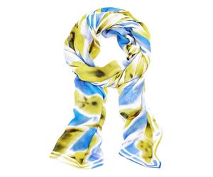 Desigual sciarpa Floral Rectangle Scarf Blue Water