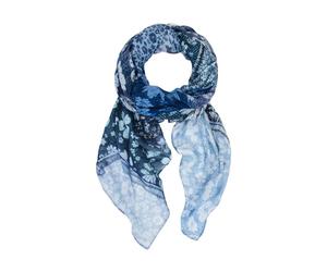 Desigual - Sciarpa in Viscosa con Motivo Floreale - - Accessories - Donna - Blu - ONE SIZE