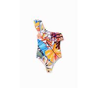 Desigual Swim_medewi 1000 Set Bikini, Bianco, XS Donna