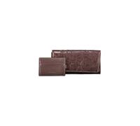 Desigual - Set Portafoglio e Porta Carte con Stampa Floreale in Rilievo - - Accessories - Donna - Marrone - ONE SIZE