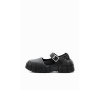 Desigual Shoes 4-Ballerina da Donna in Denim, Scarpe da Ginnastica, Nero, 40 EU