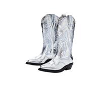 Desigual Shoes 4-Stivali da Donna a Maglia Media, Moda, Nero, 37 EU