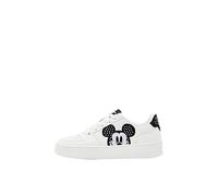 Desigual Shoes_Fancy_Mickey Borchie, Studs Donna, Bianco, 38 EU