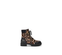 Desigual Stivali Biker in Pelle Stampa Animalier