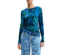 Desigual Blue Viscosa Women Sweater - S