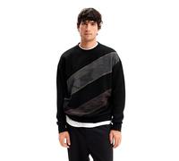 Desigual Sweat_Amadeo Felpa, Nero, S Uomo
