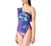 Desigual Swim_Ariel Costume Intero, Blue, XS da Donna