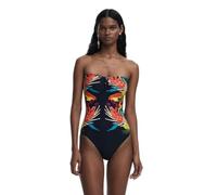 Desigual Swim_Bahamas II P. Costume da Bagno One Piece, Nero, XL Donna