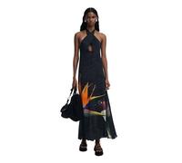 Desigual Swim_colibrí Dress Swimwear Cover Up, Nero, XL Donna