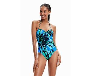 Desigual Swim_Rainforest 5000 Set Bikini, Blu, L Donna
