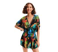 Desigual Swim_Top Tropical Party Bikini, Nero, L Donna