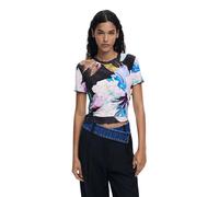 Desigual Black Polyester Women T-Shirt - XL