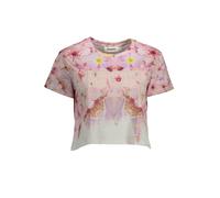 DESIGUAL T-SHIRT MANICHE CORTE DONNA ROSA