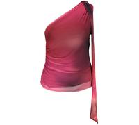 Desigual, ,Tops ,Donna ,Rosso ,L Single Shoulder Sleeveless Top