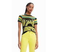 Desigual TS_Cagliari 8018 T-Shirt, Giallo, XL Donna