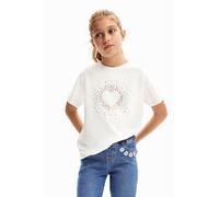 Desigual TS_Casey, T-Shirt Ragazze, White,