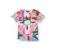Desigual TS_Cloe T-Shirt, Colore: Rosso, 5-6 Anni Bambina