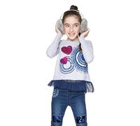 Desigual TS_dolichothele, T-Shirt Bambina, (Gris Vigore Claro 2042)