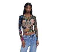 Desigual Black Polyester Women T-Shirt - L