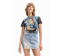 Desigual TS_Filipa 5000 T-Shirt, Blu, S Donna