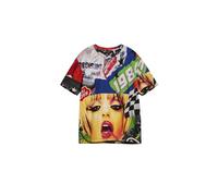 Desigual TS_Full Print T-Shirt Uomo (Pacco da 1)