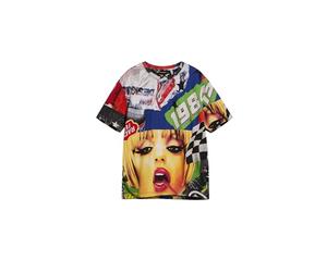 Desigual TS_Full Print T-Shirt Uomo (Pacco da 1)