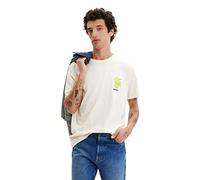 Desigual TS_Julien 1000 Bianco T-Shirt, XXL Uomo