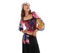 Desigual TS_Lila, T-Shirt da Donna, Black, XL