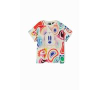 Desigual TS_Mickey Galactic T-Shirt, Bianco, 8 Anni Bambine e Ragazze
