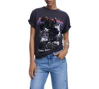 Desigual Black Cotton Women T-Shirt - XS