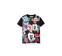 Desigual TS_Mickey Marbles T-Shirt, Black, M da Donna