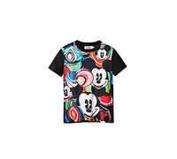 Desigual TS_Mickey Marbles T-Shirt, Nero, S Donna