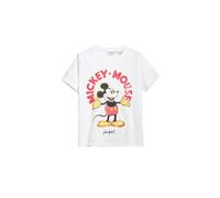 Desigual TS_Mickey Mouse T-Shirt, Bianco, L Donna