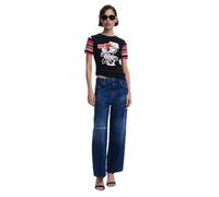 Desigual Maglietta colori misti / nero Donna Desigual L colori misti / nero