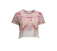 DESIGUAL T-SHIRT MANICHE CORTE DONNA ROSA