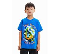 Desigual TS_Planet 5015 Ducados Maglietta, Blu, 10 Anni Bambini e Ragazzi