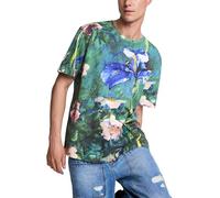 Desigual TS_TS Flowers T-Shirt Uomo (Pacco da 1)