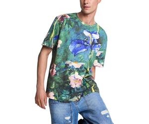 Desigual TS_TS Flowers T-Shirt Uomo (Pacco da 1)