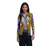 DESIGUAL CAMICIA MANICHE LUNGHE DONNA VERDE