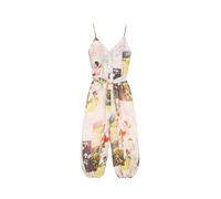 Desigual - Tuta jumpsuit lunga nera con stampa-Nero M