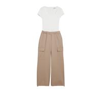 Desigual Tuta jumpsuit marrone / bianco Donna Desigual XL